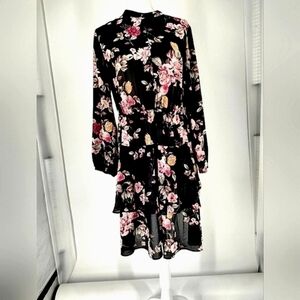 Rachel Roy Large Long Sleeve Floral Dress